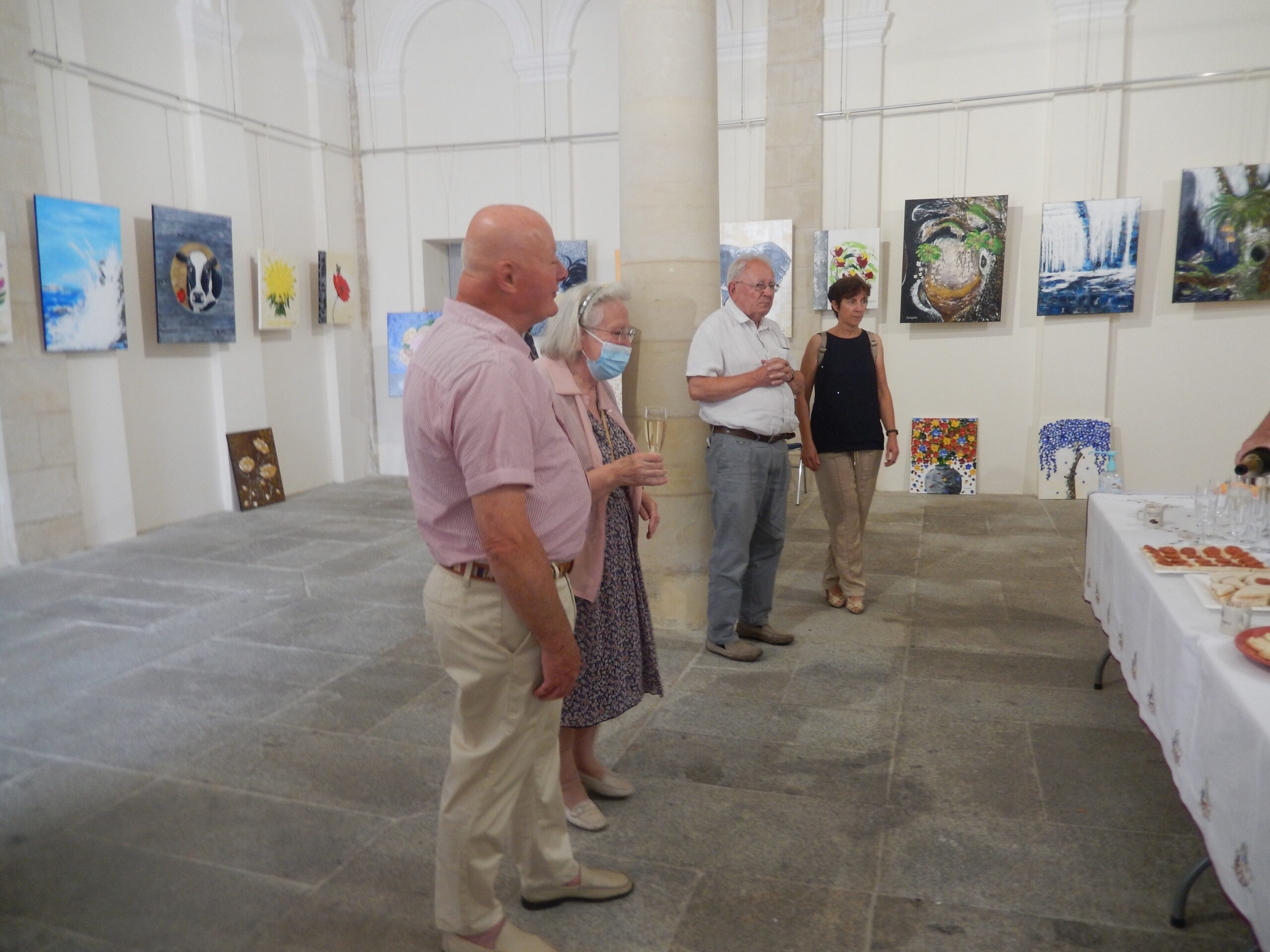 Vernissage Salle des pas perdus, Chateau neuf , LAVAL, 2022 Merci à tous les invités qui sont venus présents.