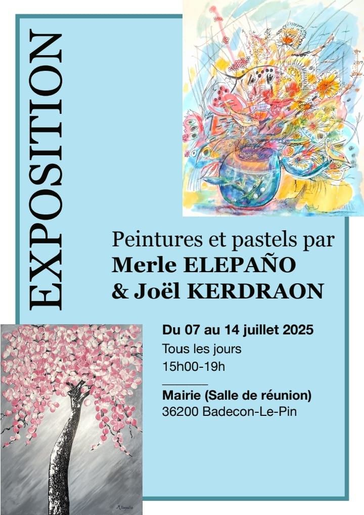 Expo peinture et pastel du 7 au 14 juillet 2025,Badecon le pin(36)